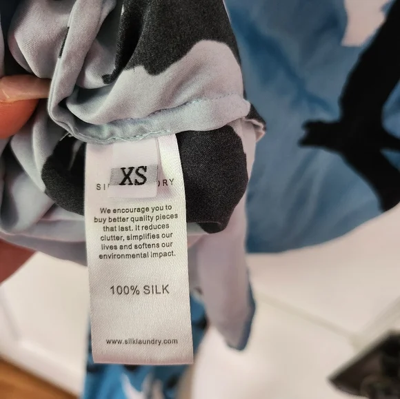 Silk Laundry 90s Slip Dress and Boyfriend Shirt in Swan - Picture 2 of 7